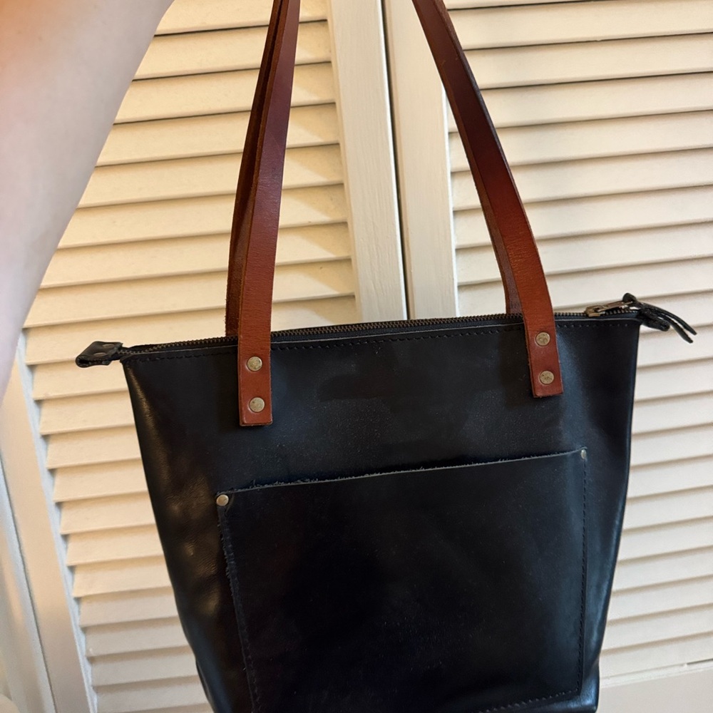 Portland Leather Goods Black Tote